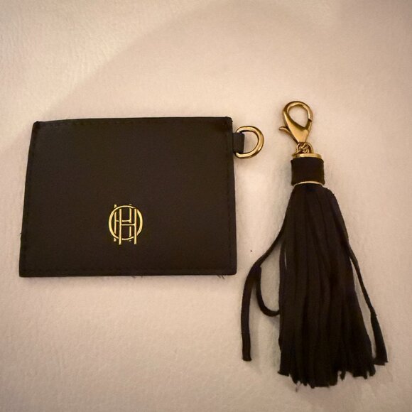 NWT HOUSE OF HARLOW 1960 LUXE TOTE SHOULDER BAG HOBO CARD CASE BROWN FAUX SUEDE - Picture 5 of 8